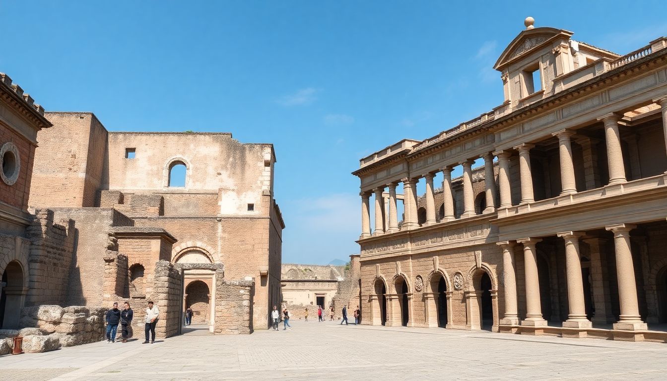 Ruines bien préservées d'Herculanum